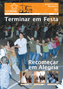 Terminar em Festa Recomeçar em Alegria