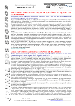 Jornal dos Seguros 2013/01/21