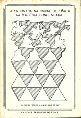 x encontro nacional de fisica da materia condensada