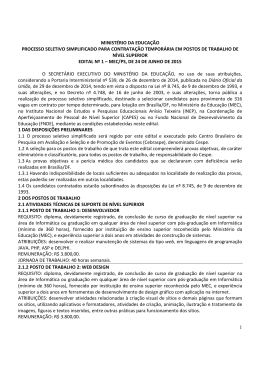 ed 1 mec 2015 abertura - CESPE / UnB