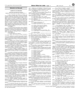 Edital - Minist&eacute;rio da Educa&ccedil;&atilde;o