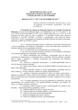 Resolução CNE/CES nº 1, de 27 de setembro de 2013