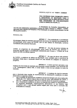 Resolu&ccedil;&atilde;o 70/2011