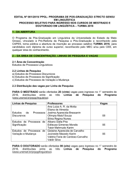 edital de processo seletivo para ingresso em 2016