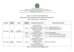Resultado Parcial 8 Ouro Branco