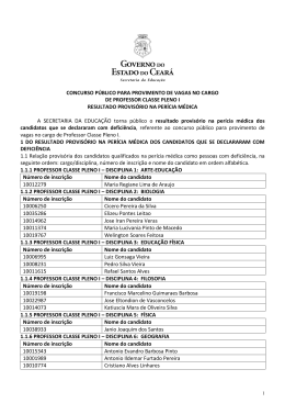 Resultado provis&oacute;rio na per&iacute;cia m&eacute;dica dos