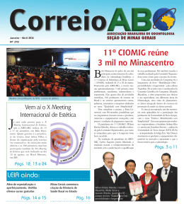 Edi&ccedil;&atilde;o n&ordm; 279 JANEIRO-ABRIL/2011 - ABO-MG