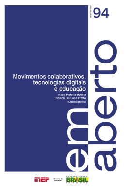 Movimentos colaborativos, tecnologias digitais e educa&ccedil;&atilde;o