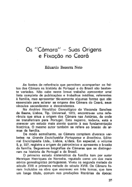 Os “Câmara” - Suos Origens