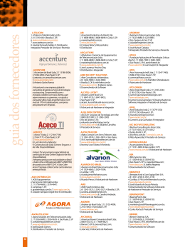 Guia de empresas - Plano Editorial