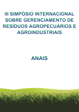 anais do iii simp&oacute;sio internacional sobre