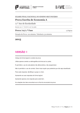 2015 VERS&Atilde;O 1 - Exames Nacionais