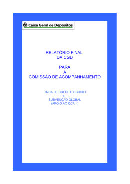 relatório final da cgd para a comissão de acompanhamento