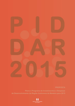 Proposta de PIDDAR 2013 - Assembleia Legislativa da Região