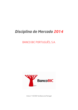 Disciplina de Mercado 2014