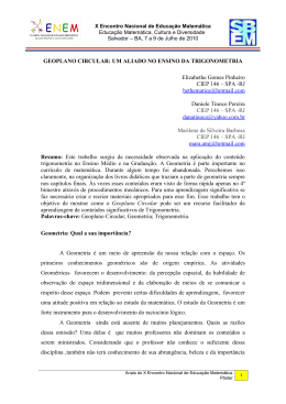 GEOPLANO CIRCULAR: UM ALIADO NO ENSINO DA