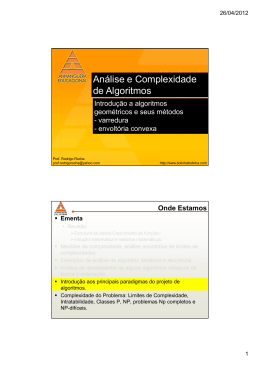 7. Algoritmos Geom&eacute;tricos