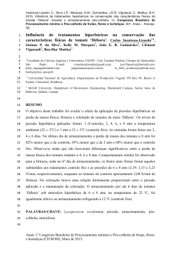 Influ&ecirc;ncia de tratamentos hiperb&aacute;ricos na
