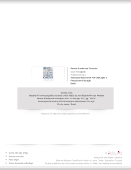 Rese&ntilde;a de" Instru&ccedil;&atilde;o p&uacute;blica no Brasil (1500