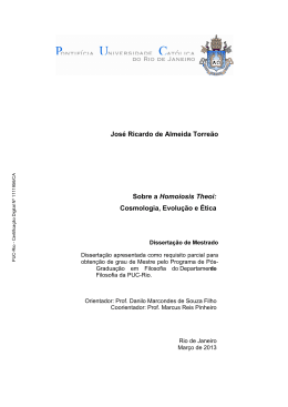 Jos&eacute; Ricardo de Almeida Torre&atilde;o Sobre a Homoiosis Theoi