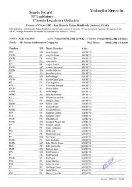 Senado .Federal Vota&ccedil;&atilde;o Secreta