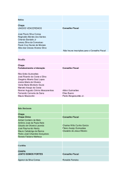 todas as candidaturas.