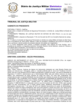 Di&aacute;rio da Justi&ccedil;a Militar Eletr&ocirc;nico