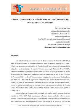 a instrução pública e o império brasileiro no discurso de pires de