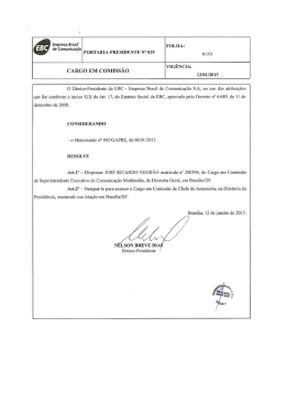 portaria &ndash; presi n&ordm; 029 &ndash; cargo em comiss&atilde;o &ndash; jose ricardo