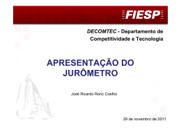Jos&eacute; Ricardo Roriz Coelho - FIESP JUR&Ocirc;METRO