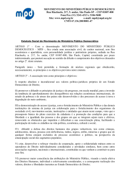 MOVIMENTO DO MINISTÉRIO PÚBLICO DEMOCRÁTICO