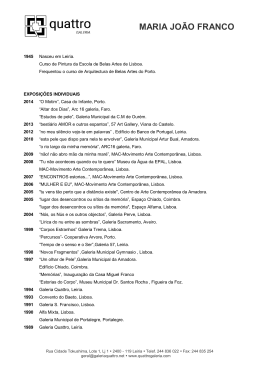 21 - Maria Jo&atilde;o Franco CV 2015