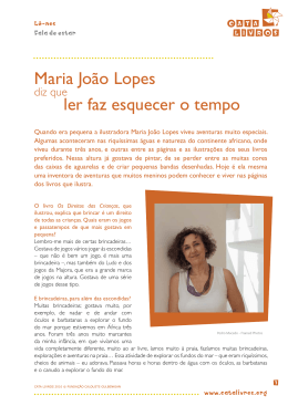 Maria João Lopes ler faz esquecer o tempo