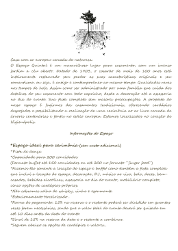 *Espa&ccedil;o ideal para cerim&ocirc;nia (sem custo adicional.)