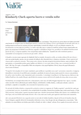 Kimberly Clark aperta lucro e venda sobe