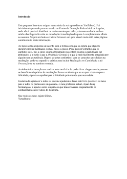 Introdu&ccedil;&atilde;o Este pequeno livro teve origem numa