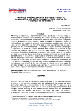 Revista da Ci&ecirc;ncia da Administra&ccedil;&atilde;o vers&atilde;o - FCAP