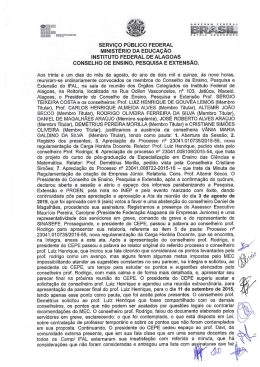 REUNIÃO DIA 31-8-2015 - Instituto Federal de Alagoas