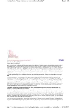 Page 3 of 8 Marcelo Neri: “Como podemos ser contra o Bolsa