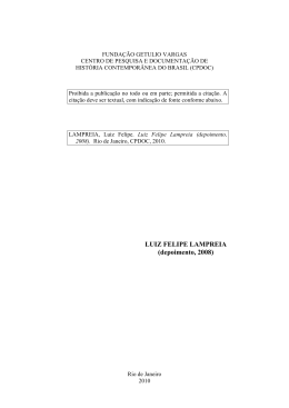 LUIZ FELIPE LAMPREIA - Fundação Getulio Vargas
