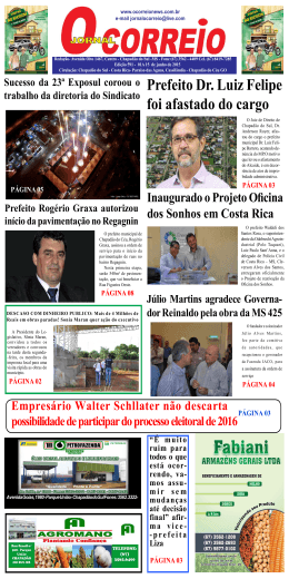 Prefeito Dr. Luiz Felipe foi afastado do cargo
