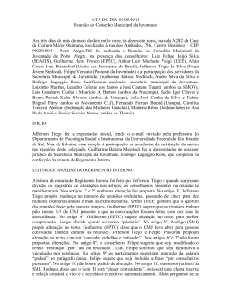 ATA DO DIA 03/05/2011 Reuni&atilde;o do Conselho