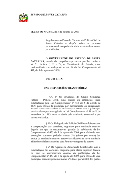 ESTADO DE SANTA CATARINA DECRETO N&ordm; 2.669, de
