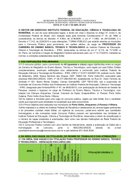 EDITAL Nº 15-2014 - PROFESSOR