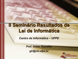 AS4_UFPE - Ministério da Ciência e Tecnologia