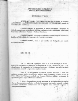 res0251998sun - Prof. Substituto e Visitante Contratação