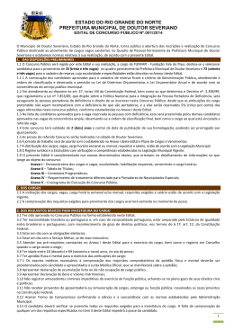 EDITAL DR. SEVERIANO