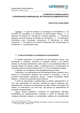 1 O PRINC&Iacute;PIO DA MORALIDADE E A PRORROGA&Ccedil;&Atilde;O
