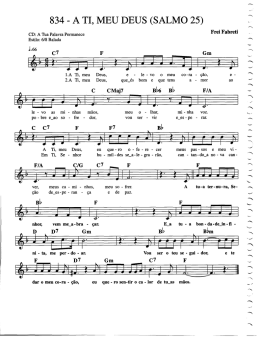 834 - A TI, MEU DEUS (SALMO 25)
