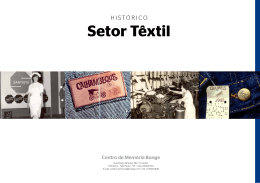 Histórico Setor Textil